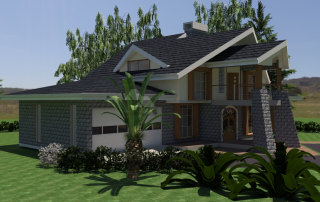 4 bedroom house plan in Kenya