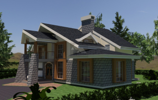 4 bedroom house plan in Kenya