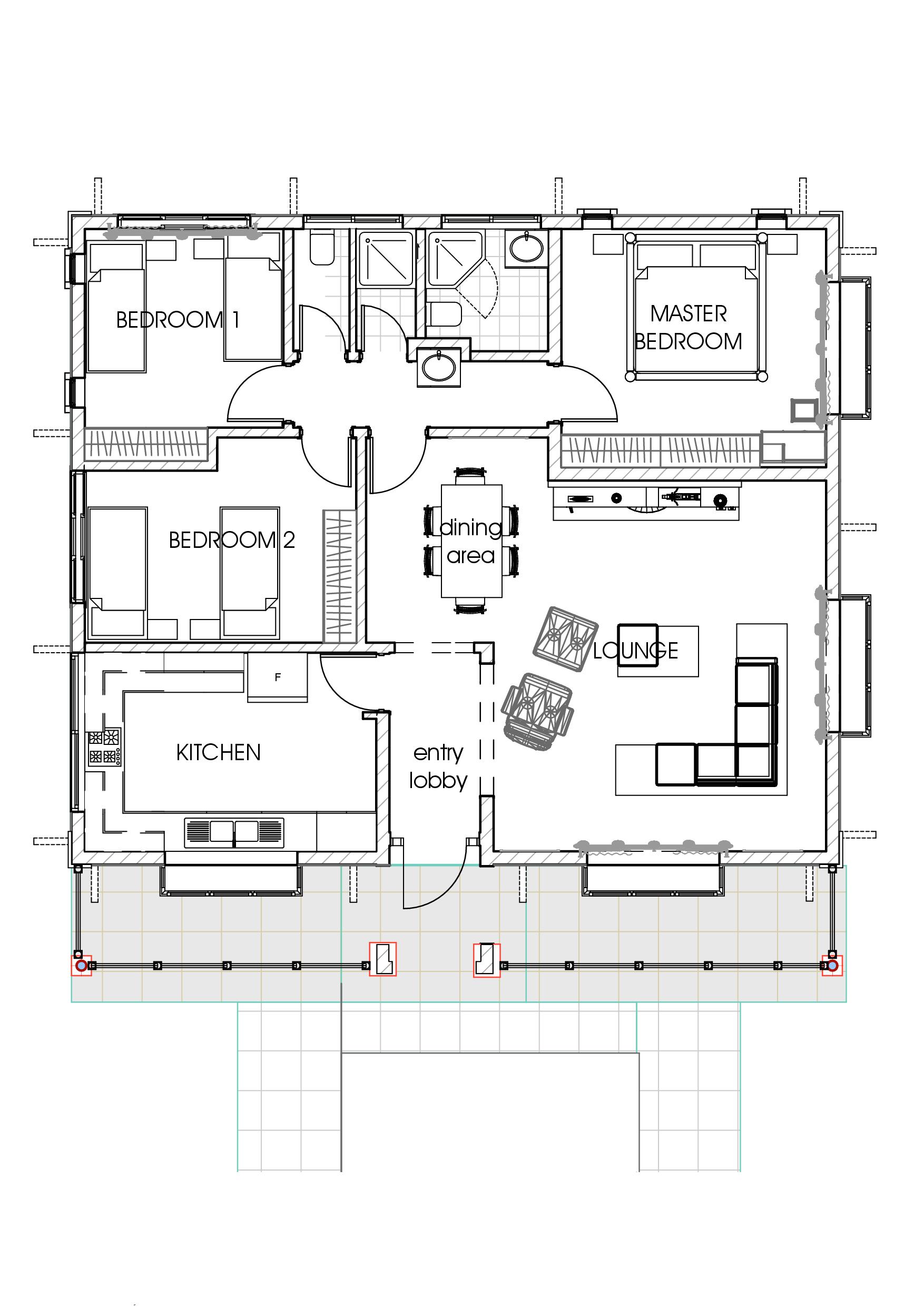 House Plans In Kenya 3 Bedroom Bungalow House Plan David Chola