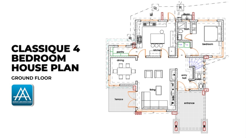 4 Bedroom House Plan