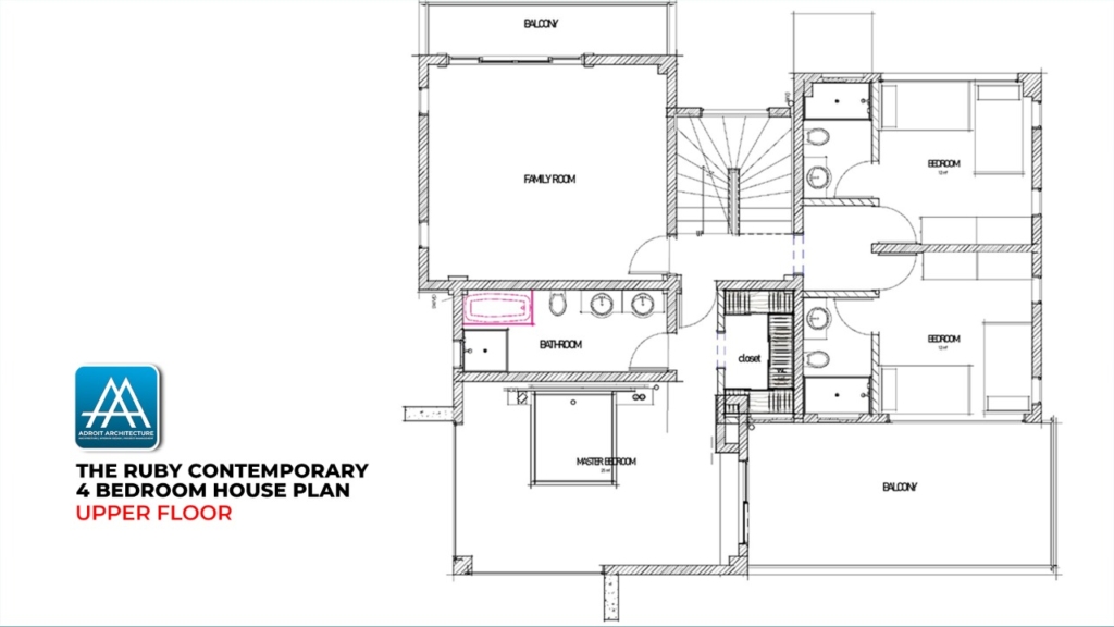 Contemporary 4 Bedroom House Plan