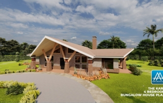 4 Bedroom Bungalow House Plan