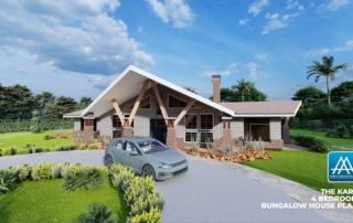 4 Bedroom Bungalow House Plan