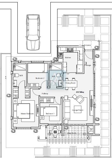 3 Bedroom Bungalow House Plan