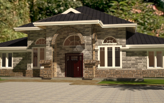 4 bedroom bungalow house plan by architect in Kenya
