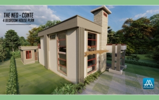 Contemporary 4 Bedroom House Plan